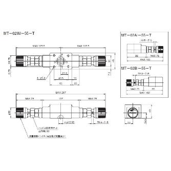 ダイキン工業（株） モジュラースタック形絞り弁 MT モジュラースタック形絞り弁 MT-02AI-55-T