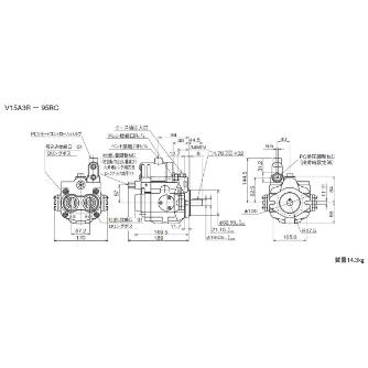 ダイキン工業（株） ピストンポンプ V ピストンポンプ V15A3R-95RC