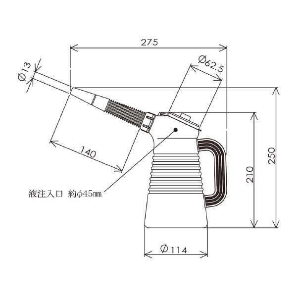 （株）フルプラ オイルジョッキー オイルジョッキー１Ｌ 310 ﾚｯﾄﾞ