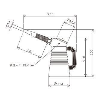 （株）フルプラ オイルジョッキー オイルジョッキー１Ｌ 310 ｲｴﾛｰ