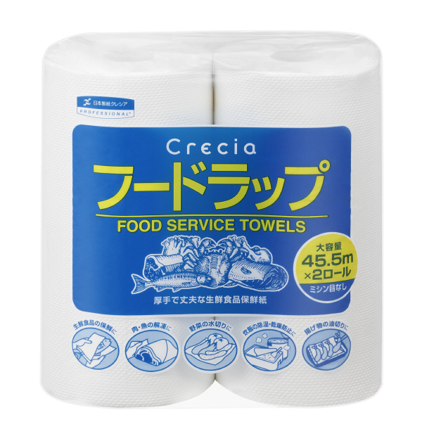 日本製紙クレシア（株） クレシア フードラップ2ロール クレシアフードラップ２ロール／大箱単位 35713 2ﾛｰﾙ