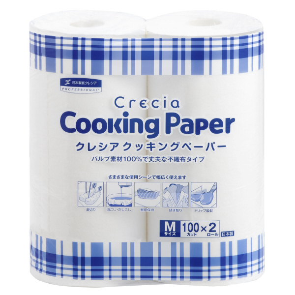 日本製紙クレシア（株） クレシア クッキングペーパー クレシアクッキングペーパー／大箱単位 38731 Mｻｲｽﾞ 100ｶｯﾄ