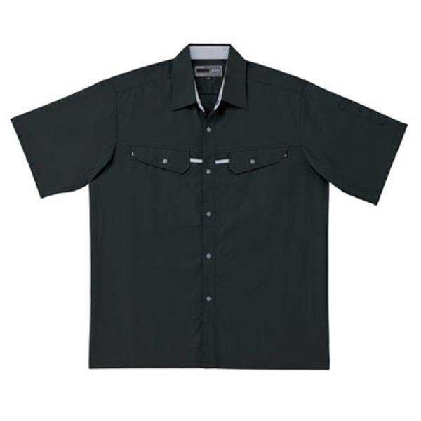 日新被服（株） 半袖シャツ 5103-52 半袖シャツ 5103-52-S ﾗｲﾄﾌﾞﾗｯｸ