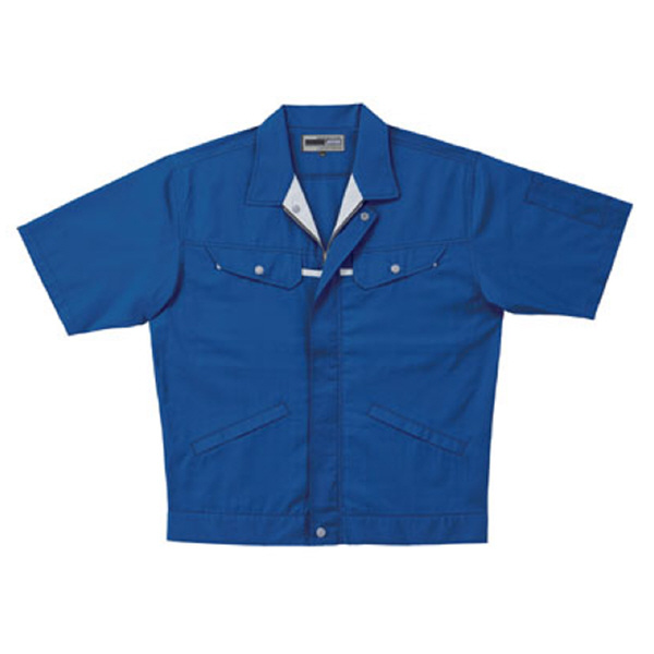 日新被服（株） 半袖ジャンパー 5105-30 半袖ジャンパー 5105-30-3L ﾌﾞﾙｰ