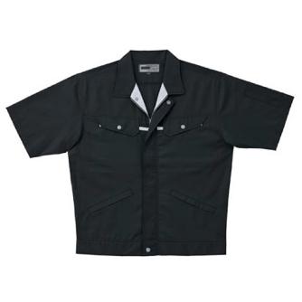 日新被服（株） 半袖ジャンパー 5105-52 半袖ジャンパー 5105-52-4L ﾗｲﾄﾌﾞﾗｯｸ