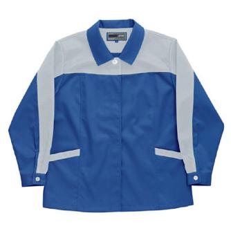 日新被服（株） 長袖スモック 5107-94 長袖スモック 5107-94-L ﾌﾞﾙｰXｼﾙﾊﾞｰ