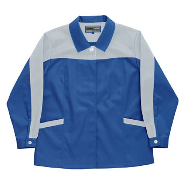 日新被服（株） 長袖スモック 5107-94 長袖スモック 5107-94-BIG ﾌﾞﾙｰXｼﾙﾊﾞｰ