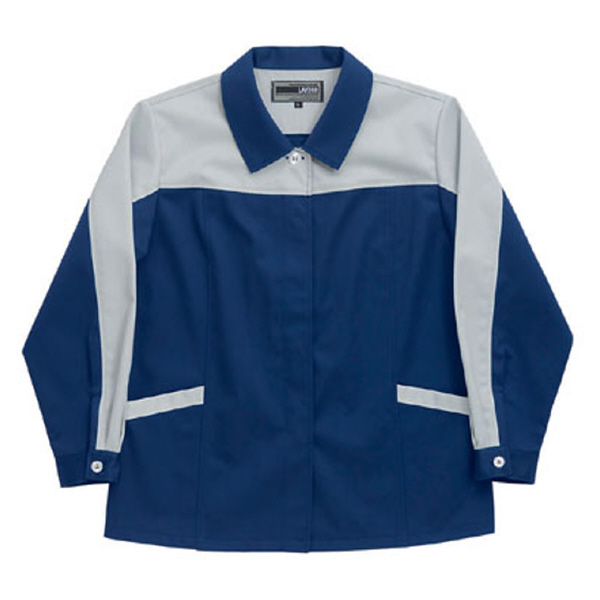 日新被服（株） 長袖スモック 5107-96 長袖スモック 5107-96-L ﾈｲﾋﾞｰXｼﾙﾊﾞｰ