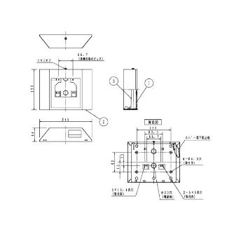 パナソニック（株）　ＥＷ社 誘導灯リニューアルプレート 壁直付用 Ｃ級用壁直付型リニューアルプレート FK11736