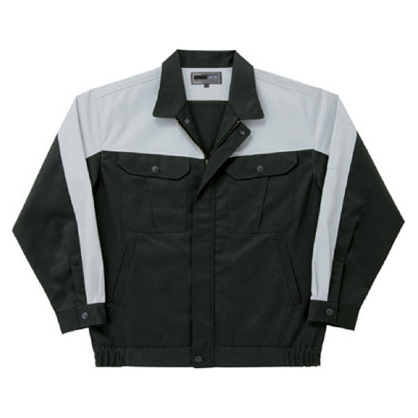 日新被服（株） ブルゾン 5916-100 ブルゾン 5916-100-L ﾗｲﾄﾌﾞﾗｯｸXｼﾙﾊﾞｰ