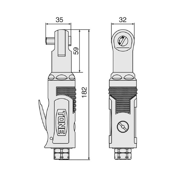 ＴＯＮＥ（株） エアーラチェットレンチ AR エアーラチェットレンチ AR3100