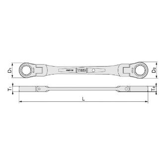 ＴＯＮＥ（株） 両首振ラチェットめがねレンチ RMFW 両首振ラチェットめがねレンチ RMFW-0810