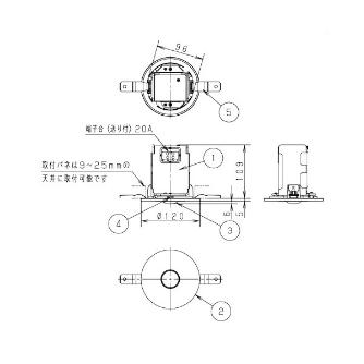 パナソニック（株）　電材 LED非常用照明器具(電源別置型) NNF ＬＥＤ非常用照明器具（電源別置型） NNFB87609
