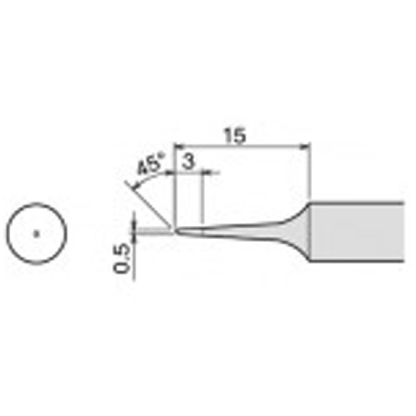 太洋電機産業（株） 交換こて先 PX-60RT 交換こて先 PX-60RT-0.5CR