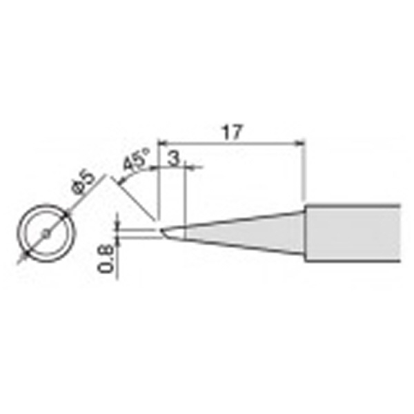 太洋電機産業（株） 交換こて先 PX-60RT 交換こて先 PX-60RT-0.8CR