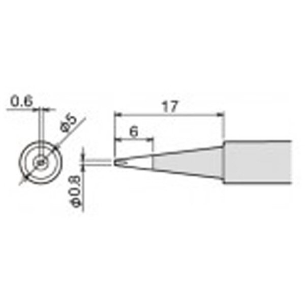 太洋電機産業（株） 交換こて先 PX-60RT 交換こて先 PX-60RT-0.8D