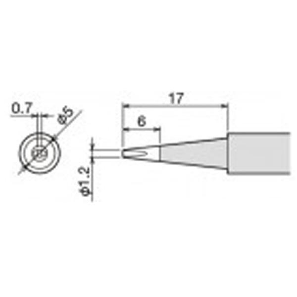 太洋電機産業（株） 交換こて先 PX-60RT 交換こて先 PX-60RT-1.2D