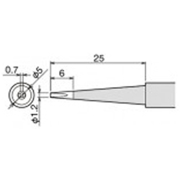 太洋電機産業（株） 交換こて先 PX-60RT 交換こて先 PX-60RT-1.2LD