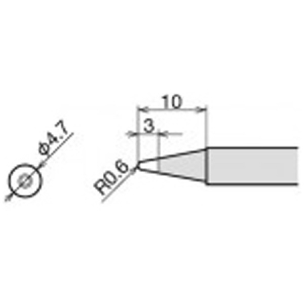 太洋電機産業（株） 交換こて先 RX-80HRT 交換こて先 RX-80HRT-2B