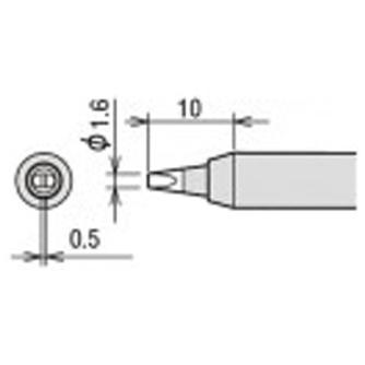 太洋電機産業（株） 交換こて先 RX-80HRT 交換こて先 RX-80HRT-PH1.6D