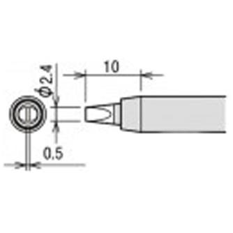 太洋電機産業（株） 交換こて先 RX-80HRT 交換こて先 RX-80HRT-PH2.4D