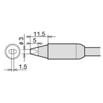 太洋電機産業（株） 交換こて先 RX-85HRT 交換こて先 RX-85HRT-3D