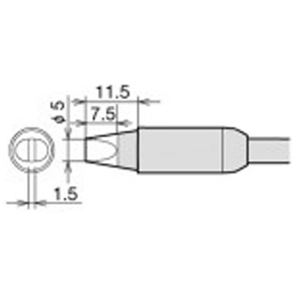 太洋電機産業（株） 交換こて先 RX-85HRT 交換こて先 RX-85HRT-5D