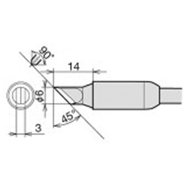 太洋電機産業（株） 交換こて先 RX-85HRT 交換こて先 RX-85HRT-6K