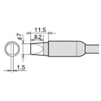 太洋電機産業（株） 交換こて先 RX-85HRT 交換こて先 RX-85HRT-7D