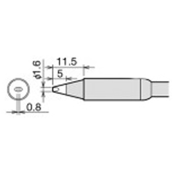 太洋電機産業（株） 交換こて先 RX-85HSRT 交換こて先 RX-85HSRT-1.6D
