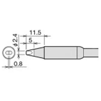 太洋電機産業（株） 交換こて先 RX-85HSRT 交換こて先 RX-85HSRT-2.4D