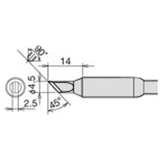 太洋電機産業（株） 交換こて先 RX-85HSRT 交換こて先 RX-85HSRT-4.5K