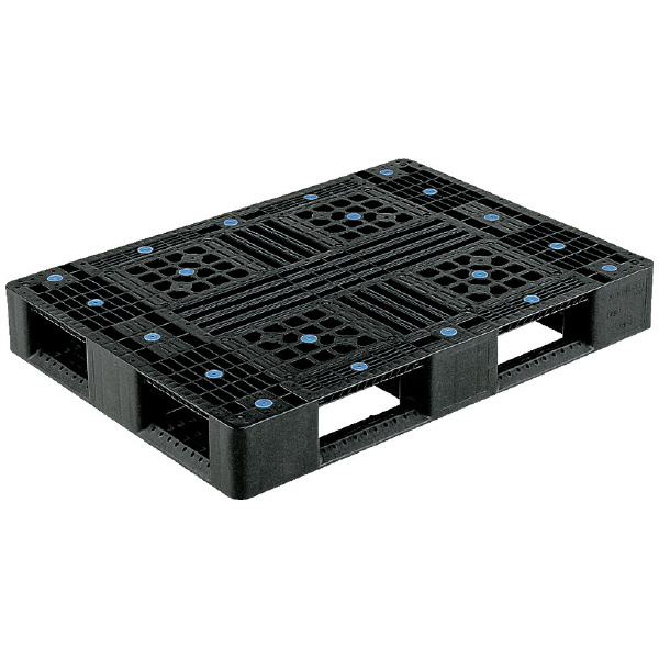 三甲（株） パレット(片面使用型) リサイクルパレット（片面使用型） 808801-00 D4-811(ﾘｻｲｸﾙ) BK