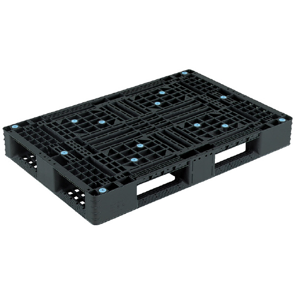 三甲（株） パレット(片面使用型) リサイクルパレット（片面使用型） 808855-00 D4-812(ﾘｻｲｸﾙ) BK