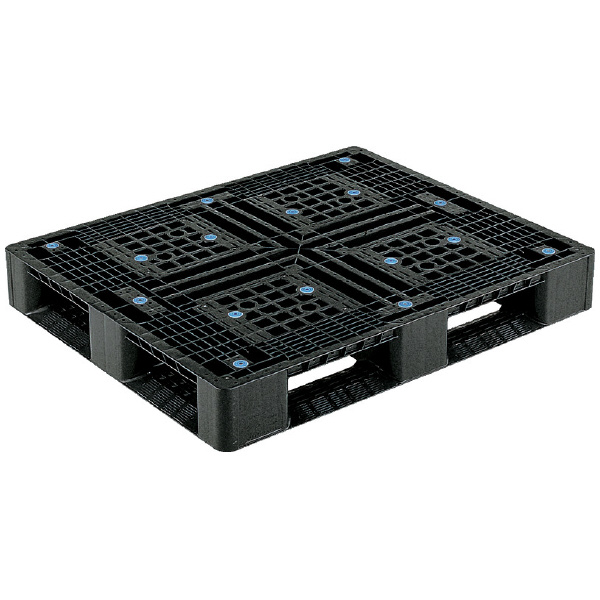 三甲（株） パレット(片面使用型) リサイクルパレット（片面使用型） 808902-00 D4-911-2(ﾘｻｲｸﾙ) BK
