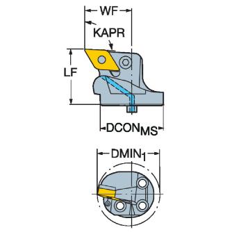 サンドビック（株） TーMaxP カッティングヘッド 【F】 SL-PDUN Ｔ－ＭａｘＰ　カッティングヘッド　【Ｆ】 SL-PDUNL-25-11HP-G