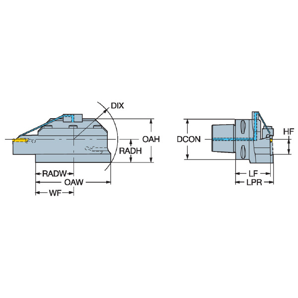 サンドビック（株） コロマントキャプトブレードアダプタ C6-APB ブレードアダプタ　【Ｆ】 C6-APBA-80068-45