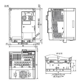 東芝産業機器システム（株） 多機能・小形インバータ VFS15 多機能・小形インバータ VFS15-2037PM