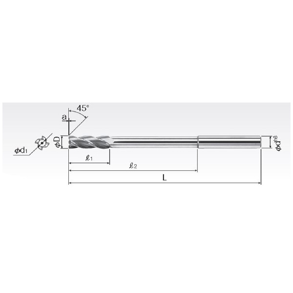 岡﨑精工（株） 超硬エンド刃付リーマ オイルホール付 CEOR 超硬エンド刃付リーマ　オイルホール付 CEOR 5.0