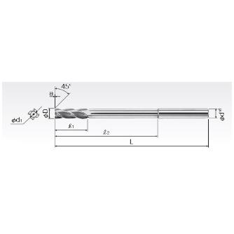 岡﨑精工（株） 超硬エンド刃付リーマ オイルホール付 CEOR 超硬エンド刃付リーマ　オイルホール付 CEOR 11.0