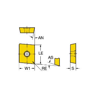 サンドビック（株） U-Max チップ R216.2 Ｕ－Ｍａｘ　チップ　【Ｃ】 R216.2-08 02 04-1A 235