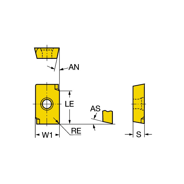サンドビック（株） U-Max チップ R216.2 Ｕ－Ｍａｘ　チップ　【Ｃ】 R216.2-08 02 04-2A 235