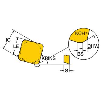 サンドビック（株） モジュールカッター チップ 【C】 SPKN モジュールカッター　チップ　【Ｃ】 SPKN 12 03 ED L HM