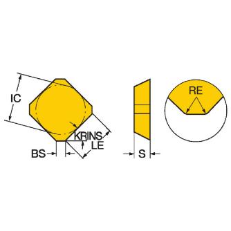 サンドビック（株） モジュールカッター チップ 【C】 SEMN モジュールカッター　チップ　【Ｃ】 SEMN 12 04 AZ H13A