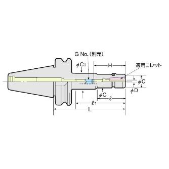 （株）日研工作所 高速回転用スリムチャック BT-SK 高速回転用スリムチャック BT30-SK6-120P