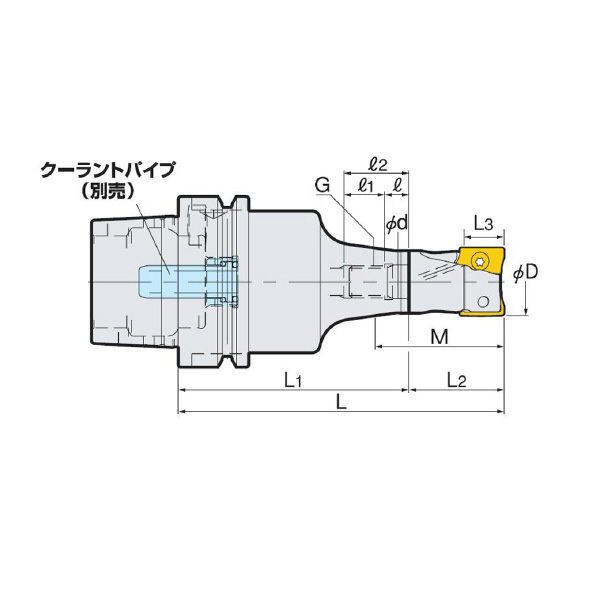 （株）日研工作所 HSKメジャードリームプロエンドミル HSK-MDPE ＨＳＫメジャードリームプロエンドミル HSK100A-MDPE20-125