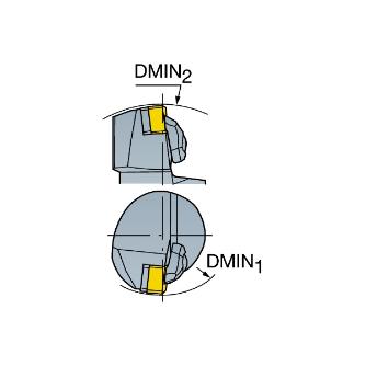 サンドビック（株） T-MaxP カッティングヘッド C4-DSSN Ｔ－ＭａｘＰ　カッティングヘッド　【Ｆ】 C4-DSSNL-27042-12