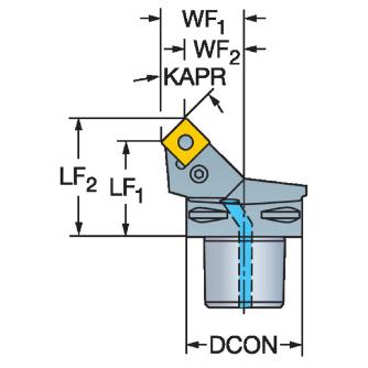 サンドビック（株） TーMaxP カッティングヘッド 【F】 C4-PSSN Ｔ－ＭａｘＰ　カッティングヘッド　【Ｆ】 C4-PSSNL-27042-12