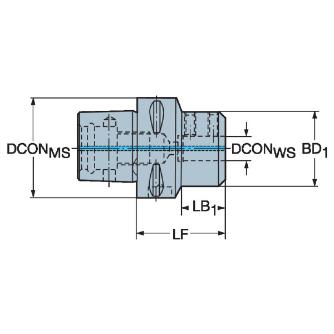 サンドビック（株） シャンクアダプタHP C5-131 シャンクアダプタＨＰ　【Ｆ】 C5-131-00045-12
