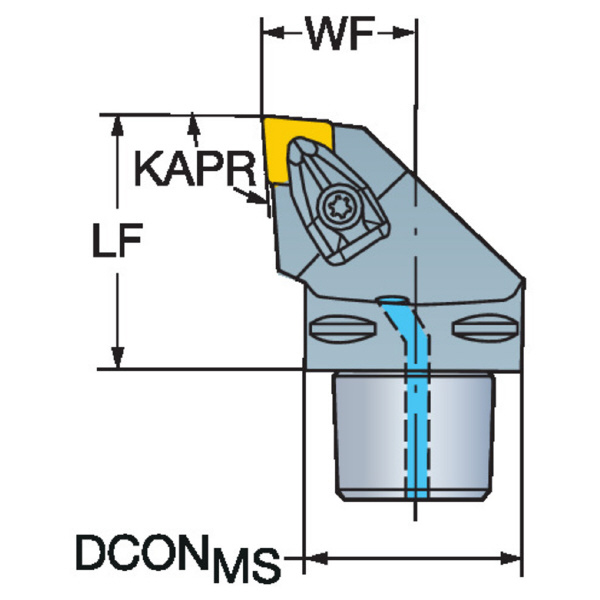 サンドビック（株） T-MaxP カッティングヘッド C5-DCLN Ｔ－ＭａｘＰ　カッティングヘッド　【Ｆ】 C5-DCLNR-35060-19